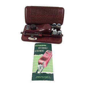 Kenmore Buttonhole Attachement Case Manual Templates Vintage Sewing Machine